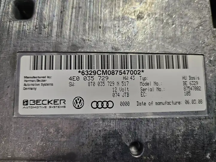 Audi A4 S4 B8 8K (2007 - 2011) 8T0035462 Блок MMI — фото 6
