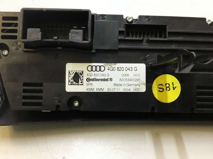 Audi A6 (2011 - 2014)  4G0820043G Блок управления кондиционера воздуха / климата/ печки (в салоне)
