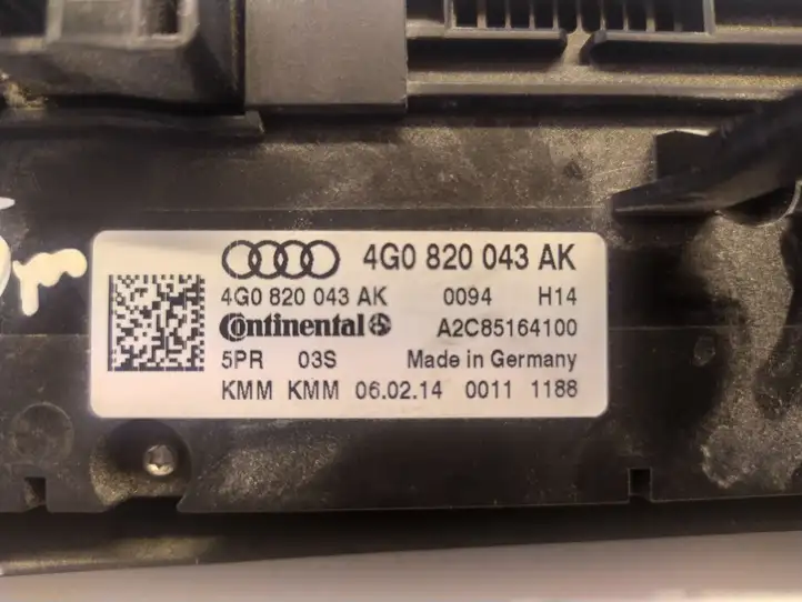 Audi A6 Allroad C7 (2014 - 2018) 4G0820043AK Блок управления климат-контролем — фото 3