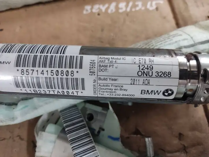BMW X5 E70 (2006 - 2013) 85714150808 Боковая подушка безопасности шторка — фото 2