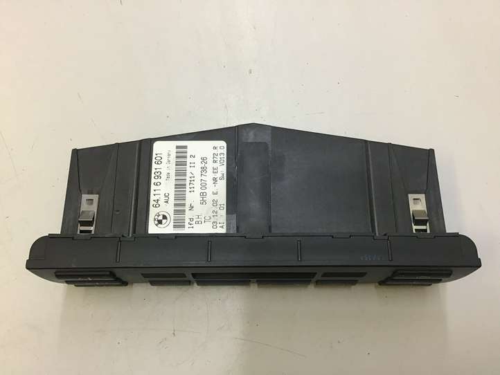 BMW M3 E46 (1999 - 2006)  64116931601 Блок управления кондиционера воздуха / климата/ печки (в салоне)