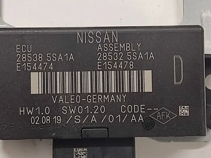 Nissan Leaf II (ZE1) (2017 - ) E154478 Блок управления парктроником — фото 2