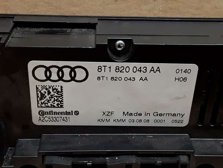 Audi A4 (2007 - 2011)  8T1820043AA Блок управления кондиционера воздуха / климата/ печки (в салоне)