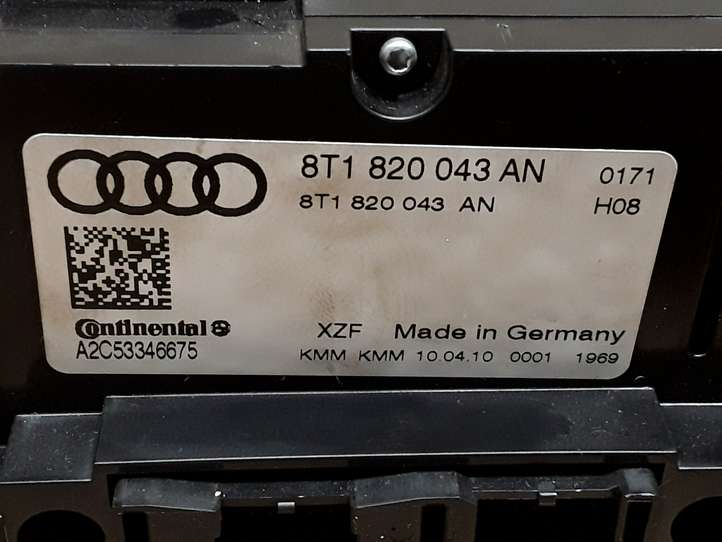 Audi A4 (2007 - 2011)  8T1820043AN Блок управления кондиционера воздуха / климата/ печки (в салоне)