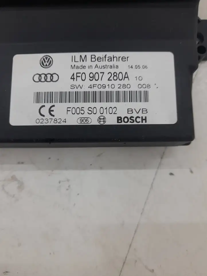 Audi A6 S6 C6 4F (2004 - 2008) 4F0907280A Прочие блоки управления — фото 3