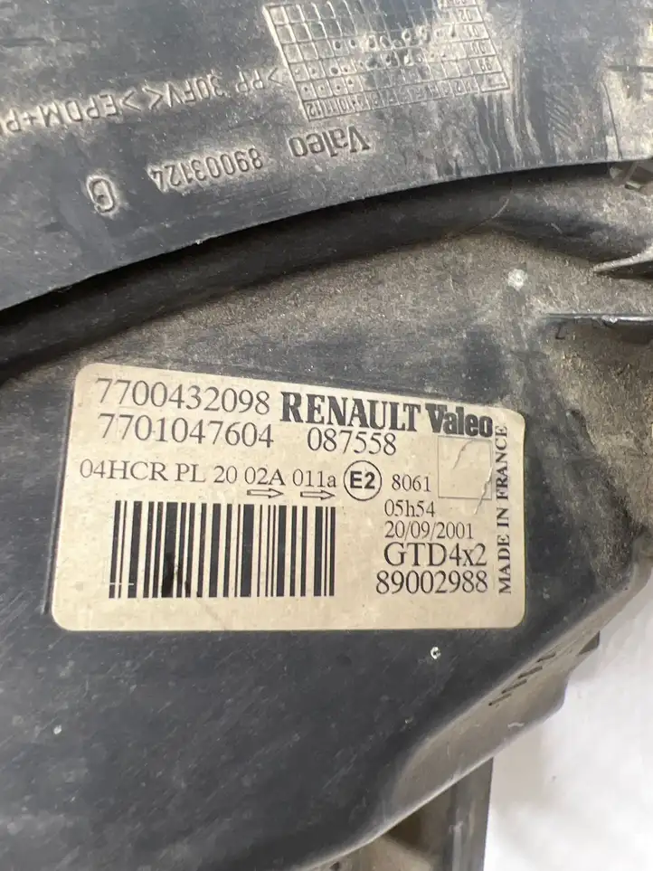 Renault Scenic I (1996 - 2003) 7701047604 Передняя фара — фото 3