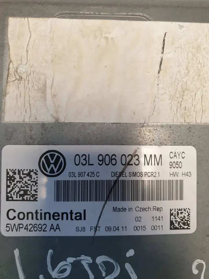 Volkswagen Jetta VI (2011 - 2018) 03L906023MM Блок управления двигателем (ЭБУ) — фото 2