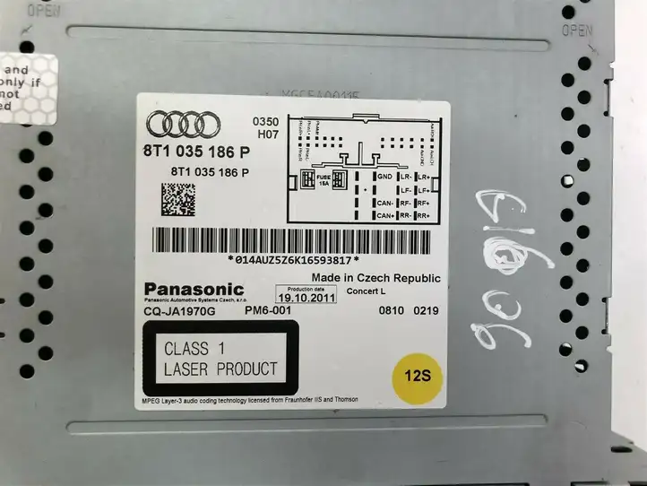 Audi A4 S4 B8 8K (2011 - 2015) 8T1035186P Магнитола / мультимедийная система — фото 3