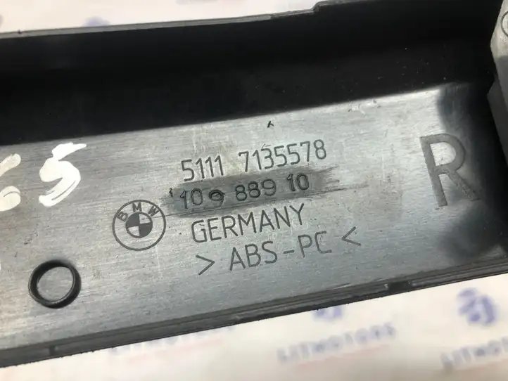 BMW 7 E65 E66 (2001 - 2008) 7135578 Молдинг переднего бампера — фото 4