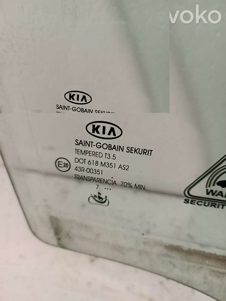 Kia Ceed (2006 - 2010)  43R00351 Основное стекло передних дверей (четырехдверного автомобиля)