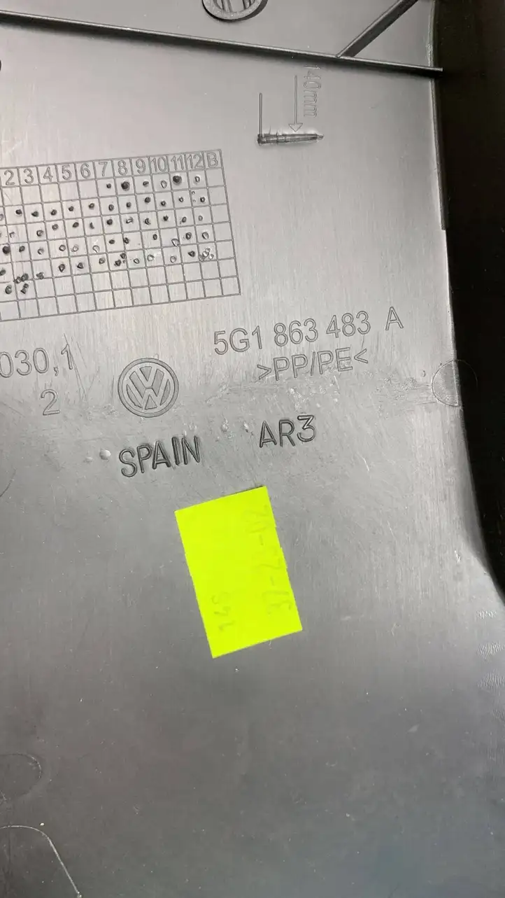 Volkswagen Golf VII (2013 - 2019) 5G1863483A Прочие детали салона — фото 7