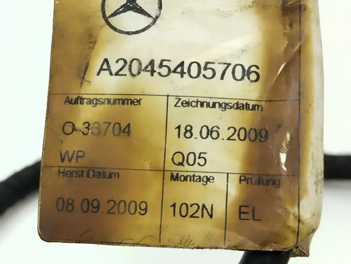 Mercedes-Benz C W204 (2007 - 2014) A2045405706 Проводка аудиосистемы — фото 9