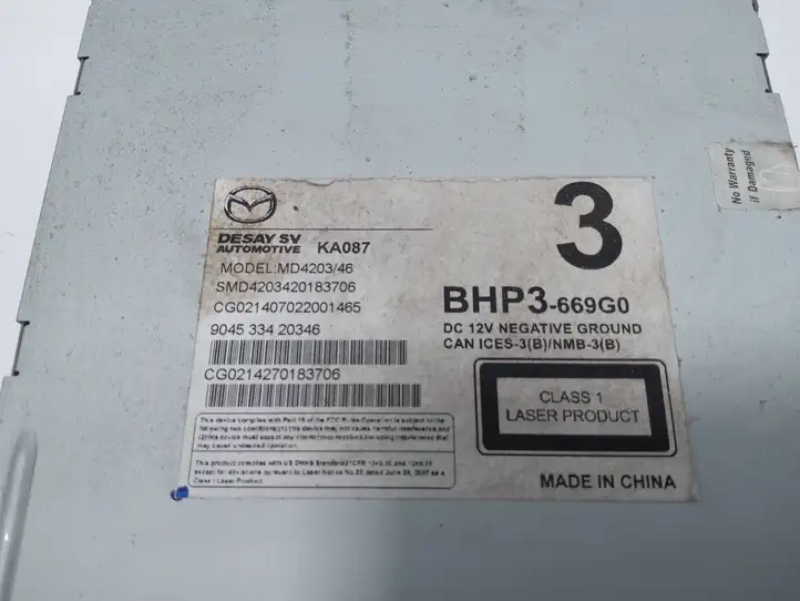 Mazda 3 II (2013 - 2017) 904533420346 Магнитола / мультимедийная система — фото 3