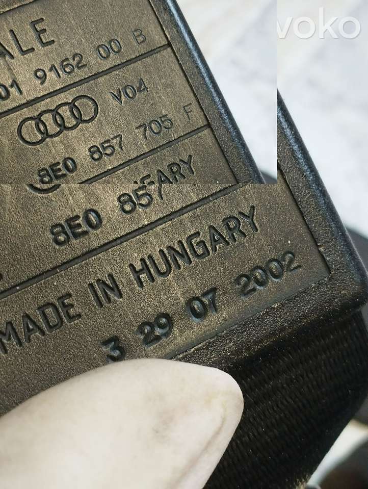 Audi A4 (2000 - 2006)  8E0857705F Передний ремень безопасности