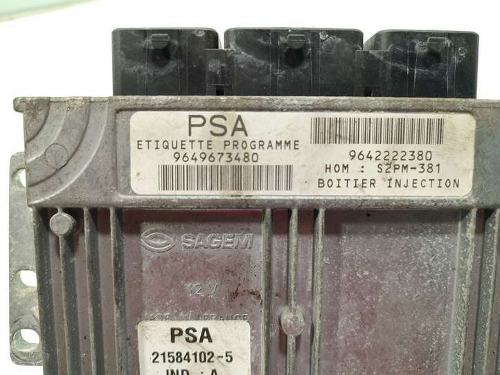 Citroen C3 (2002 - 2009)  9649673480 Блок управления двигателя