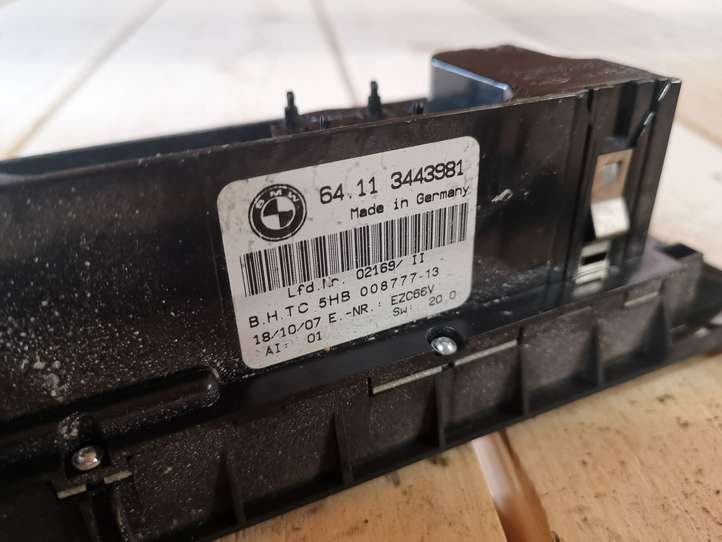 BMW X3 E83 (2003 - 2010)  3443981 Блок управления кондиционера воздуха / климата/ печки (в салоне)
