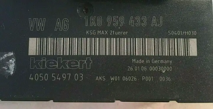 Volkswagen Golf V (2003 - 2009) 1K0959433AJ Модуль комфорта — фото 2