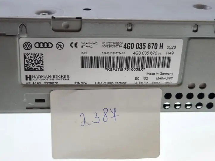 Audi A6 S6 C6 4F (2004 - 2008) 4G0035670H Магнитола / мультимедийная система — фото 3