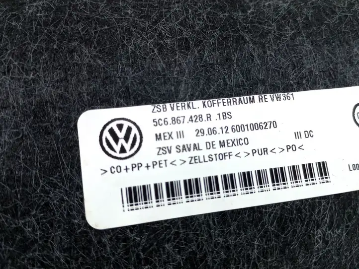 Volkswagen Jetta VI (2011 - 2018) 5C6867428R Боковая обшивка багажника — фото 2