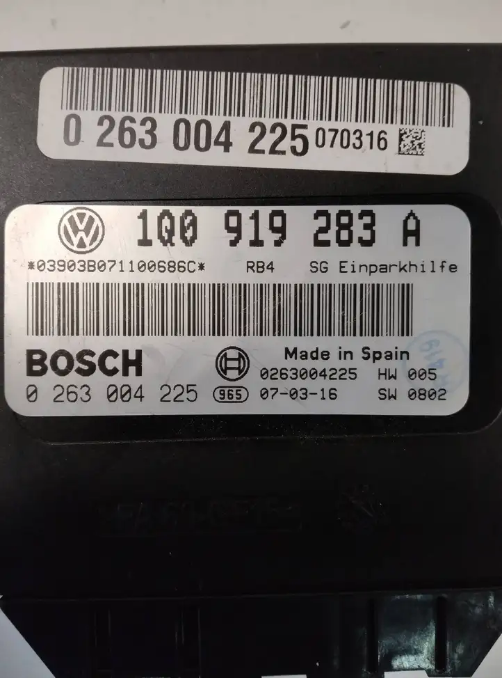Volkswagen Eos (2006 - 2010) 1Q0919283A Блок управления парктрониками — фото 2