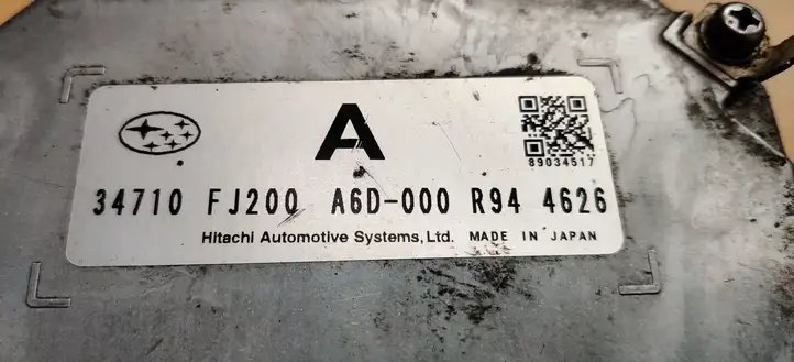 Subaru XV I (2011 - 2018) 34710FJ200 Блок управления усилителем руля — фото 2