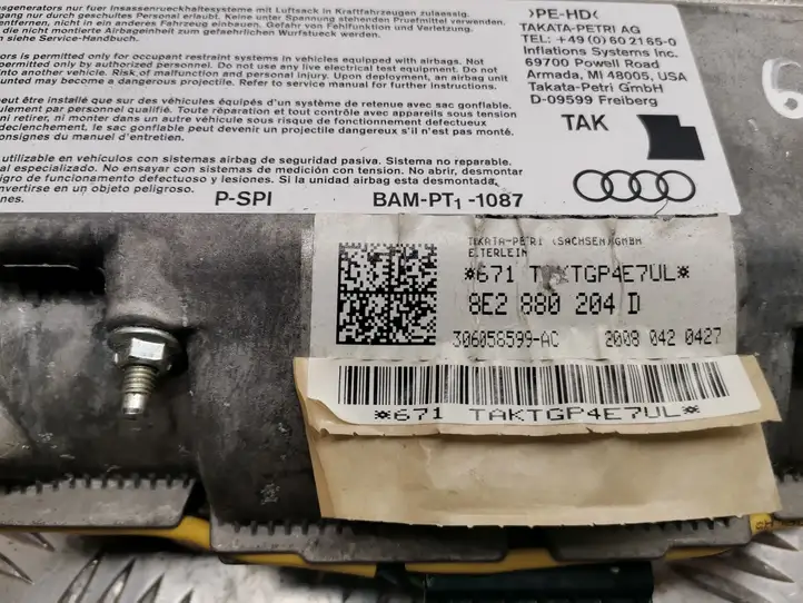 Audi A4 S4 B7 8E 8H (2004 - 2009) 8E2880204D Подушка безопасности пассажира — фото 3