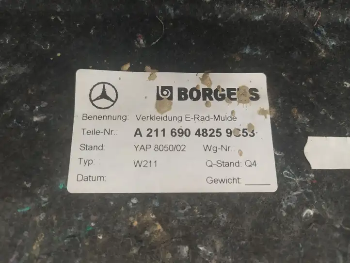Mercedes-Benz E W211 (2002 - 2009) A0105427717 Коврик багажника — фото 2