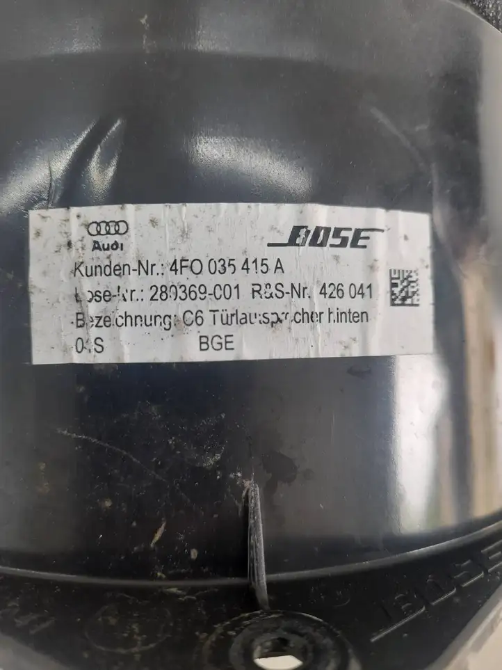Audi A6 S6 C6 4F (2004 - 2008) 4F0035415A Динамики задних дверей — фото 3