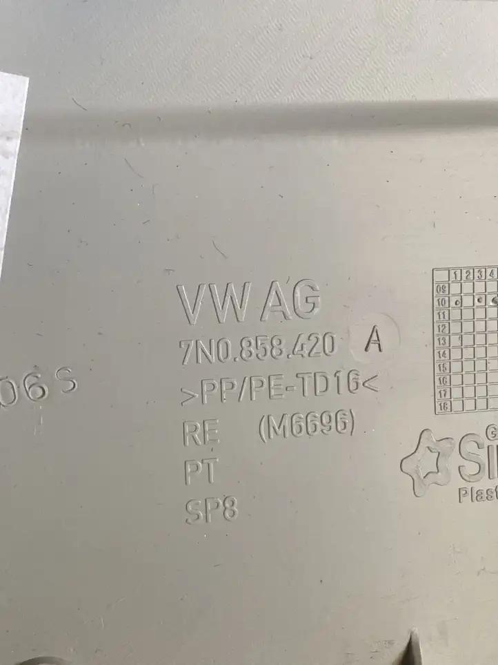 Volkswagen Sharan (2010 - 2015) 7N0858416 Обшивка стойки A — фото 5