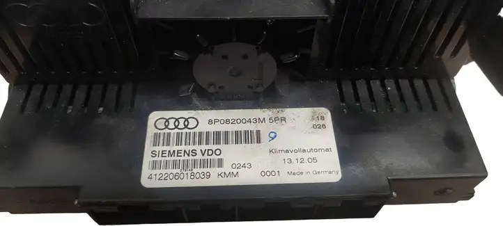 Audi A3/S3 8P (2008 - 2013) 8P0820043M Блок управления климат-контролем — фото 2