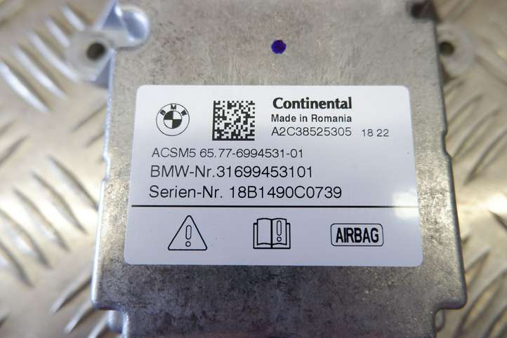 BMW 5 G30 G31 (2016 - )  31699453101 Блок управления надувных подушек