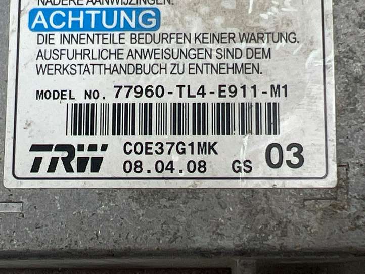 Honda Accord (2008 - 2016)  77960TL4E911M1 Блок управления надувных подушек
