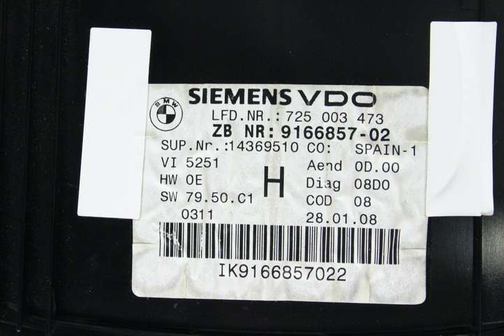 BMW 3 E92 E93 (2005 - 2014)  9166857 Спидометр (приборный щиток)