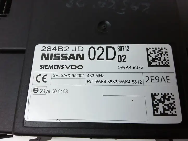 Nissan Qashqai (2006 - 2010) 284B2JD Модуль комфорта — фото 3
