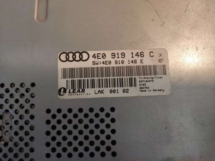 4E0919146C Audi A8 S8 D3 4E Vaizdo (VIDEO) modulis