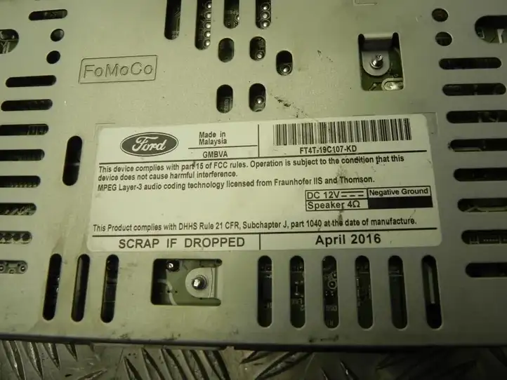 Ford Edge II (2015 - ) FT4T19C107KD Магнитола / мультимедийная система — фото 4