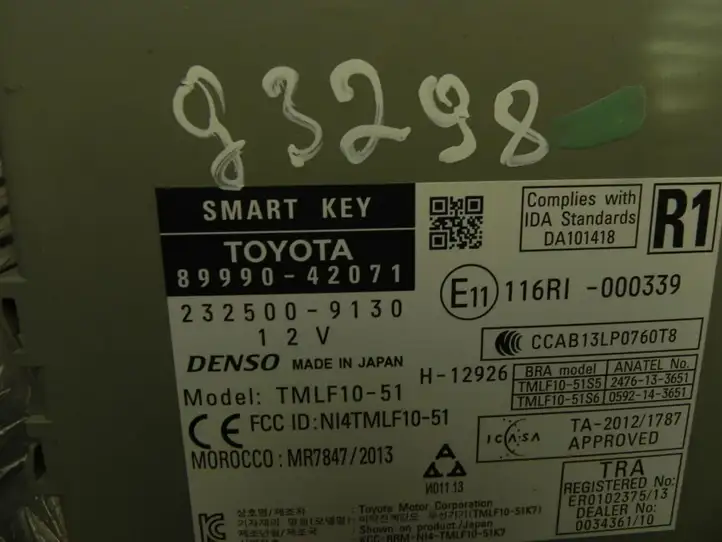 Toyota RAV 4 (XA40) (2012 - 2018) 8999042071 Блок бесключевого доступа — фото 3