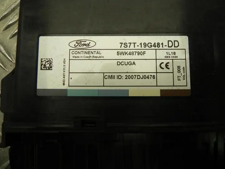 Ford S-MAX (2010 - 2015) 7S7T19G481DD Модуль комфорта — фото 3