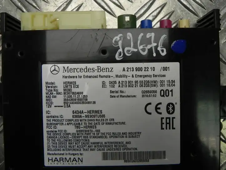Mercedes-Benz C W205 (2014 - 2021) A2139002210 Bluetooth модуль — фото 4