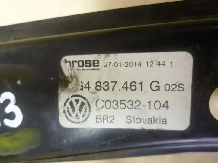 Volkswagen Golf VII (2013 - 2019) 5G4837461G Электростеклоподъемник передний (комплект) — фото 3
