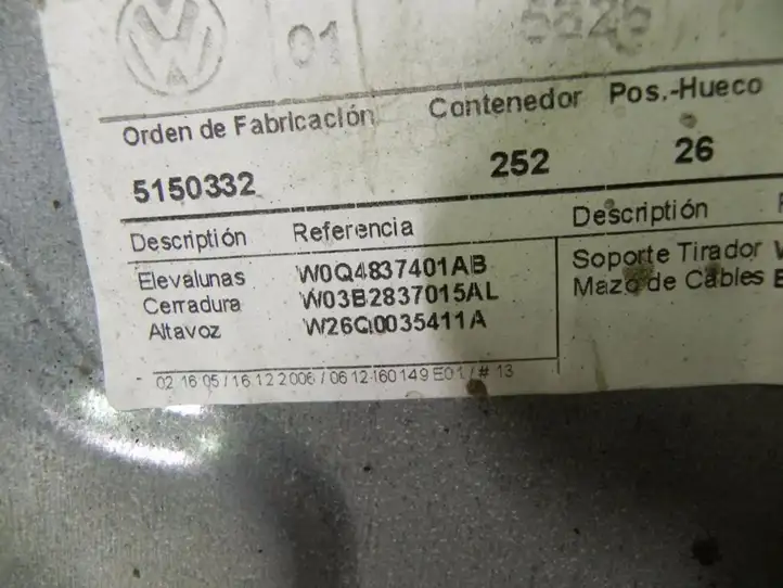 Volkswagen Polo (2005 - 2009) 6Q4837755 Электростеклоподъемник передний (комплект) — фото 2