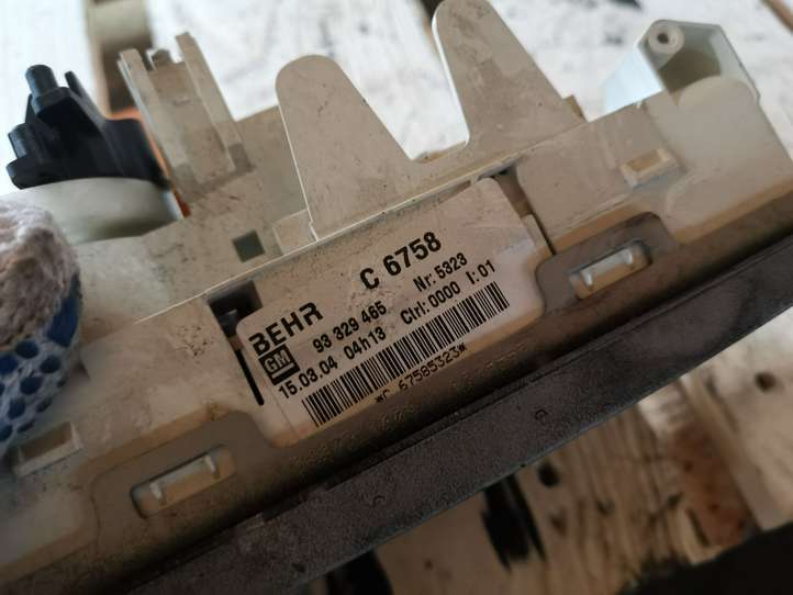 Opel Meriva (2002 - 2006)  93329465 Блок управления кондиционера воздуха / климата/ печки (в салоне)