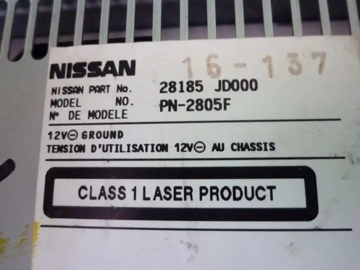 Nissan Qashqai (2006 - 2010) 28185JD400 Магнитола / мультимедийная система — фото 3