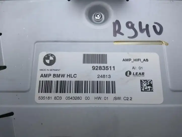 BMW 3 F30 F35 F31 (2012 - 2018) 9283511 Усилитель звука — фото 4