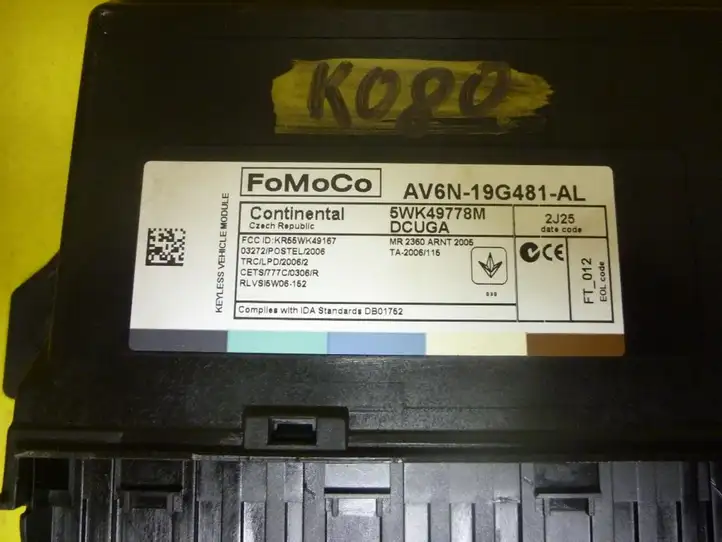 Ford Focus (2011 - 2015) AV6N19G481AL Модуль комфорта — фото 2