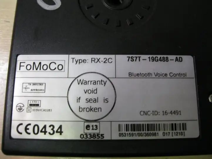Ford Mondeo MK IV (2007 - 2014) 7S7T19G488AD Bluetooth модуль — фото 2