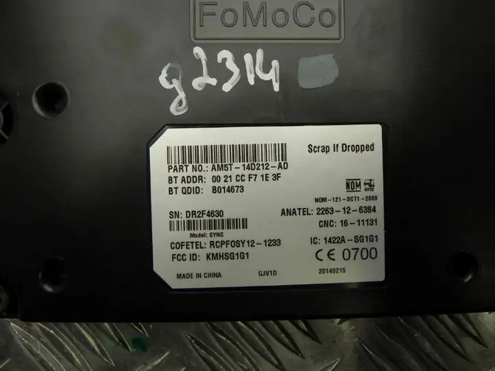 Ford C-MAX II (2010 - 2015) AM5T14D212AD Bluetooth модуль — фото 3