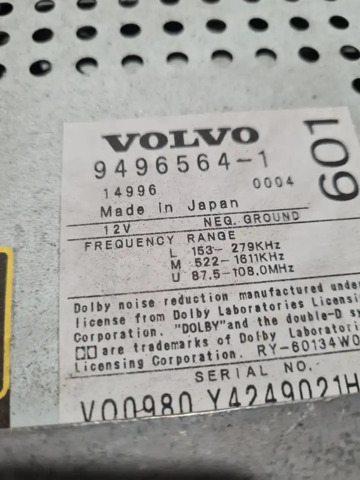 Volvo S80 (1998 - 2004) 9496564 Магнитола / мультимедийная система — фото 2