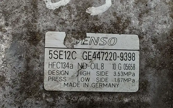 Toyota Corolla Verso AR10 (2004 - 2009) GE4472209398 Компрессор (насос) кондиционера воздуха — фото 2