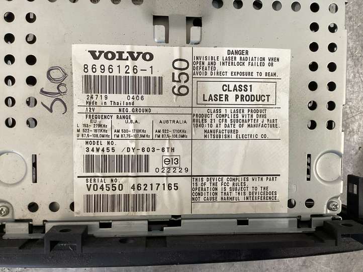 Volvo S60 (2000 - 2004)  86961261 Радио/ проигрыватель CD/DVD / навигация